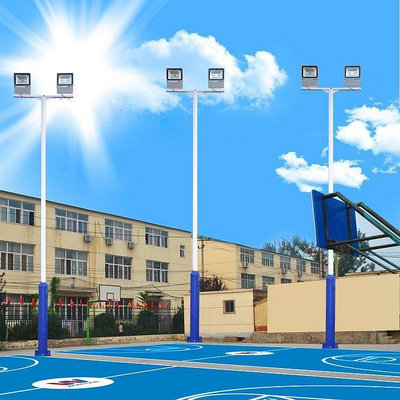 熱銷球場燈桿LED戶外照明廣場燈桿6米8米投光燈桿籃球場專用照明燈桿現貨