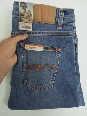全新 Nudie jeans lean dean lost orange W33L32 春夏刷色