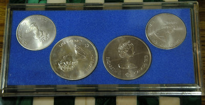 1976 加拿大Montreal(蒙特婁)奧運紀念銀幣組* 保真*共4枚