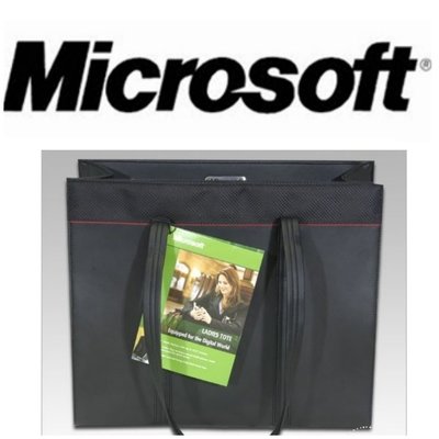 美國 微軟 全新 Microsoft 二用 電腦背包 公事包 電腦包 背包13吋筆電包 書包$129 1元起標 有LV