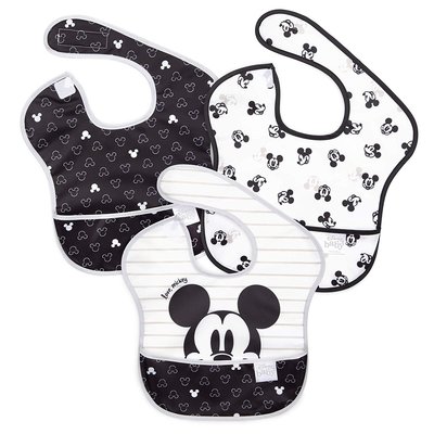 預購 美國品牌 Bumkins Disney Mickey Mouse 可愛米奇 防水圍兜 三件組