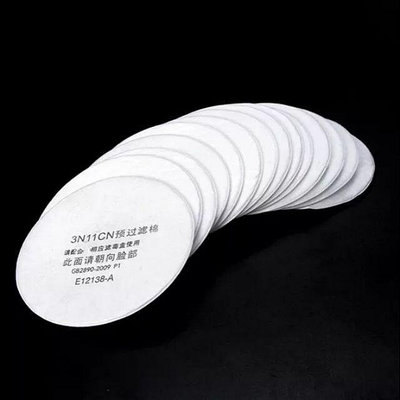 3N11CN（速出貨） (50片）新款濾棉 3N11 防毒 3M3200 面具配 3M防護口罩圓形顆粒