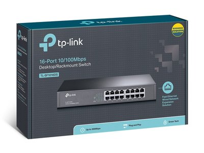 全新含發票~TP-LINK TL-SF1016DS 16埠 鐵殼高速交換式集線器 Switch Hub可上機架