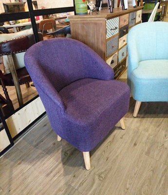 【找椅子】馬卡龍-紫 休閒椅 咖啡店 等候椅 酒吧 餐廳 民宿 起居椅