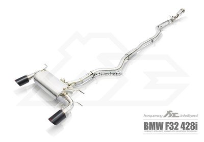 【YGAUTO】FI BMW F32 428i 2013+ 中尾段閥門排氣管 全新升級 底盤