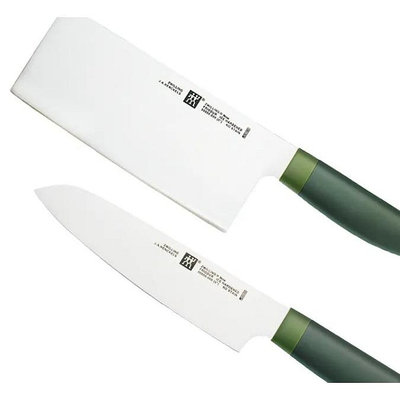 ZWILLING 正版德國雙人牌中式廚刀+三德刀雙件組