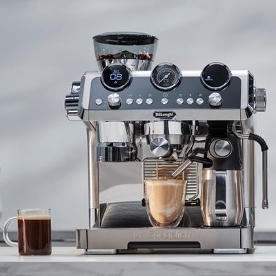 嗨購1-Delonghi德龍EC9665.M現磨商用家用意式美式拿鐵一體半自動咖啡機