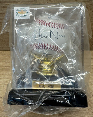 野茂英雄2014年入選野球殿堂紀念，限量50顆同背號親筆簽名球，附證明書