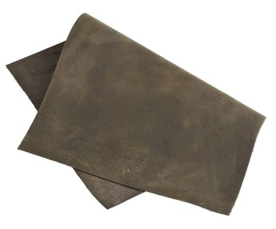 DIY 皮革材料-進口皮黃灰色牛皮真皮皮革/ 轉折會變色（200410-26）