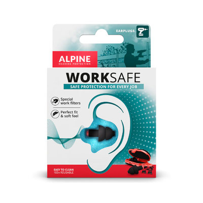 小叮噹的店 Alpine WorkSafe 工作耳塞 無痛耳塞 隔音耳塞 軟耳塞 耳塞 ALPINE-W-S