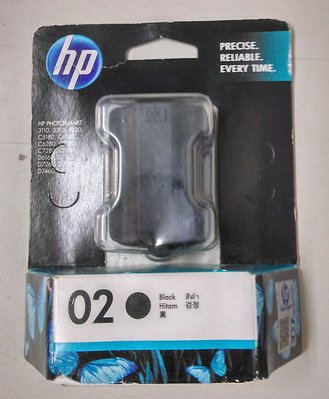 HP NO.02 原廠黑色墨水匣 墨水過期