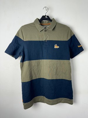 Timberland 藍綠 條紋 短袖 POLO衫 B695051 Y