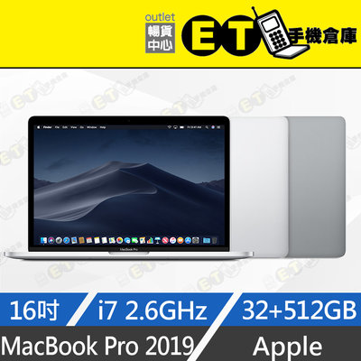 ET手機倉庫【MacBook Pro 2019 2.6GHz i7 32+512GB】A2141（筆電、蘋果）附發票