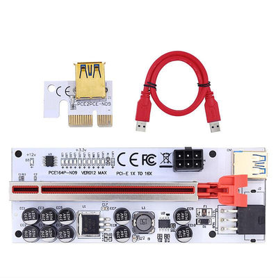 PCI-E 3.0 1X轉16X顯卡延長線PCI-E 1X轉16X顯卡轉接線VER012 MAX