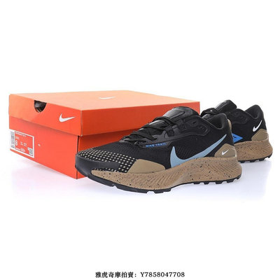 Nike Pegasus Trail 3“網織黑藍沙漠灰”馬拉松飛馬慢跑鞋 DM6161-010 男女鞋[飛凡男鞋]