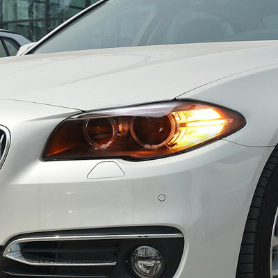 適用11-17款BMW寶馬5系大燈總成F10 F18改裝新款LED透鏡日行燈轉向燈