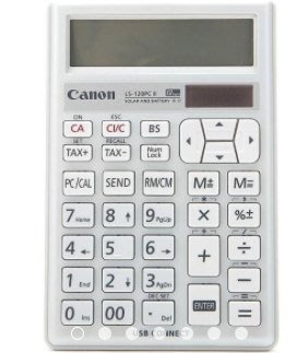 手機通用,含TYPE C轉接頭,Canon LS-120PCII 計算機,稅金和匯率,雙電源 太陽能+電池,USB,電腦筆電 數字鍵盤