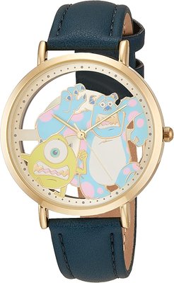 日本正版 J-AXIS WD-B15-MI 迪士尼 皮克斯 怪獸電力公司 手錶 女錶 皮革錶帶 日本代購