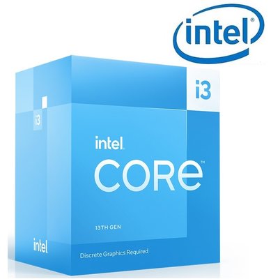 全新 Intel 英特爾 Core I3-13100F CPU 中央處理器 4C8T 四核心 4.5Ghz【公司貨三年保