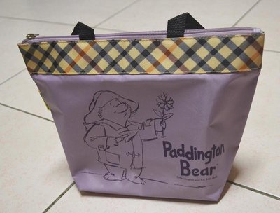 柏靈頓熊購物袋 便當袋 紫色款