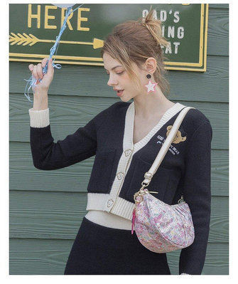 新款熱銷 Lesportsac 美樂蒂聯名潮流可愛印花少女手提包2395/8058明星大牌同款服裝包包