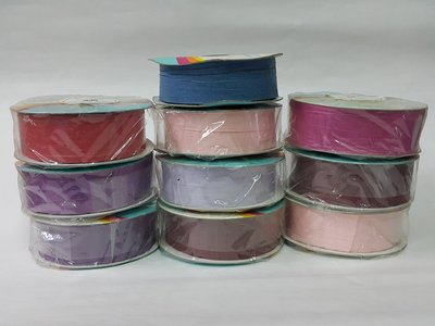 [銀九藝] 花藝材料 緞帶 織帶 DIY 不同顏色 3公分 25碼 手工花 紙織帶 10捲一標