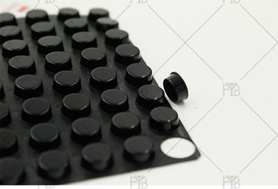 黑色(20顆裝)3M防撞橡膠墊櫥櫃門-茶几-電器用品底座減震消音止滑必備- 12*5mm