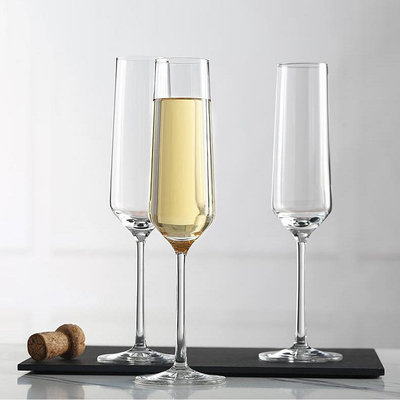 德國進口SCHOTT水晶玻璃杯高腳杯氣泡酒杯甜酒香檳杯新婚對杯禮物