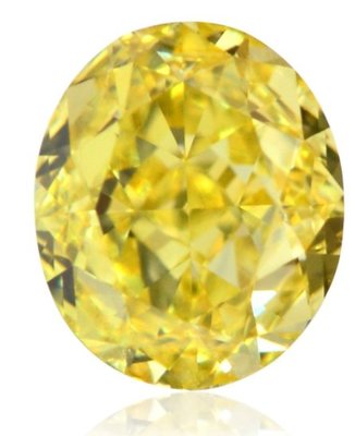 【台北周先生】天然Fancy Intense正黃色鑽石 1克拉 Even分布 超乾淨VVS2 送GIA證書