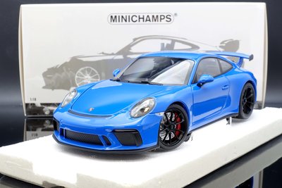 【MASH】現貨特價 Minichamps 1/18  Porsche 911 (991) GT3 2018 藍
