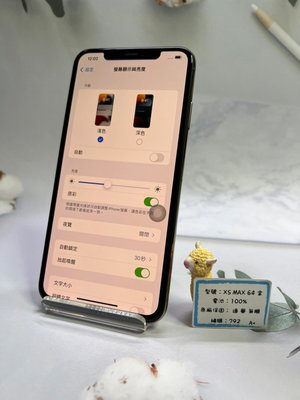 iphone XS MAX 64G 金 健康度100% 無臉【無盒裝9成新】歡迎舊機貼換 #M0792