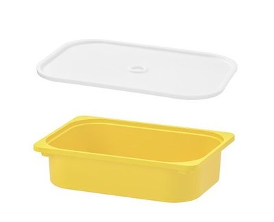 ☆創意生活精品☆IKEA TROFAST儲物盒(黃色) +蓋子 一組