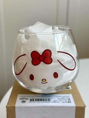 正版三麗鷗sanrio凱蒂貓美樂蒂不倒翁玻璃杯