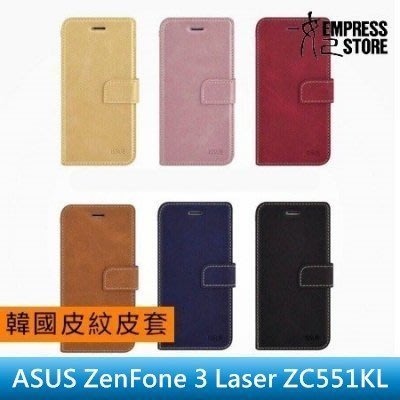 【妃小舖】韓國 ISSUE 皮革/皮紋 ASUS ZenFone 3 Laser ZC551 磁扣 插卡 支架 保護套
