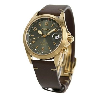 預購 SEIKO SBDC136 精工錶 手錶 40mm PROSPEX 機械錶 金色 綠色面盤 棕色皮錶帶 男錶女錶