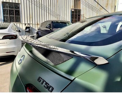 賓士AMG GT50 GT43 GT53改裝鍛造亂紋干碳纖維小包圍尾翼 高尾翼 /請議價