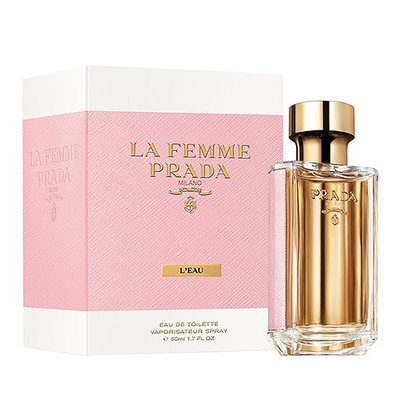 ☆MOMO小屋☆ Prada LA FEMME L'eau 纓粉淑女 女性淡香水 50ml