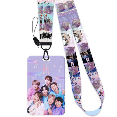 Kpop BTS 專輯相同的信用卡夾公交卡保護套電話帶