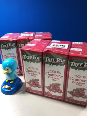 Tree top樹頂100%蔓越莓綜合果汁200ml x 6瓶 一組    (超取限購3組)