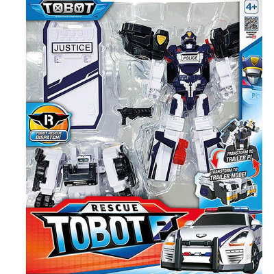 【3C小苑】特價YT01152 NEW TOBOT P 警車 機器戰士 韓國熱門 汽車變形機器人 機器人玩具 生日禮物