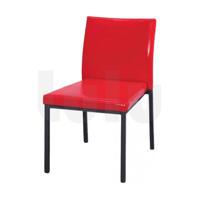 【Lulu】 伯爵椅 黑腳 紅色 340-2 ┃ 餐桌 餐椅 餐廳椅 洽談椅 休閒椅 造型椅 用餐椅 銀腳 黑腳 椅子