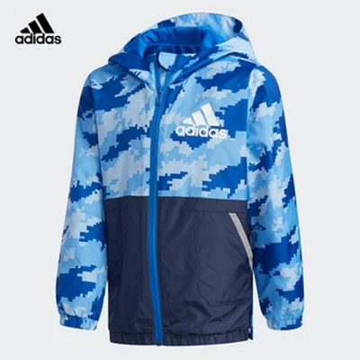 Coppii 服飾運動adidas 愛迪達春季小童裝連帽運動夾克兒童外套EH4030