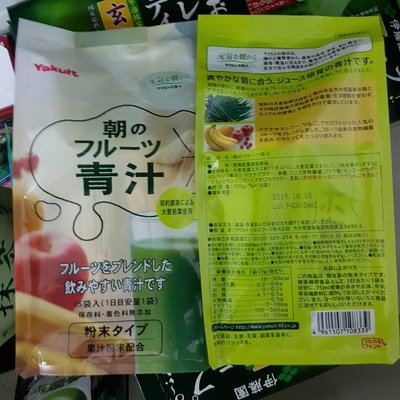 【日本進口】養樂多Yakult~早安水果青汁$290 / 7克*15袋