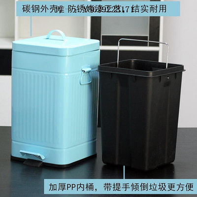 垃圾桶歐式高顏值家用腳踩踏式垃圾桶帶蓋廚房臥室客廳用緩降靜音垃圾筒衛生桶