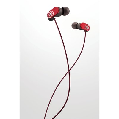 【億而創耳機音響】特價出清 日本 YAMAHA EPH-52 耳道式耳機 紅色 台灣山葉公司貨 一年保固