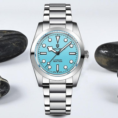 2023 新款 PAGANI DESIGN 36MM 時尚男士自動機械運動手錶頂級藍寶石玻璃不銹鋼 100M 防水手錶全