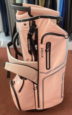 (易達高爾夫)全新原廠XXIO GGC-21105I  粉橘色 腳架袋 高爾夫桿袋