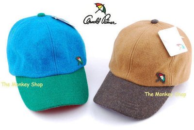 【 The Monkey Shop】 全新正品 Arnold Palmer 雨傘牌毛料材質立體 Logo 棒球帽 老帽
