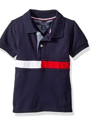 預購 美國帶回 Tommy Hilfiger 夏季 logo 海軍藍 童裝 寶寶 上衣 POLO衫 休閒服