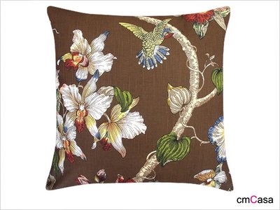 = cmCasa = [3245]英式復古典雅設計 HummingBird棉紋抱枕套 多尺寸發行
